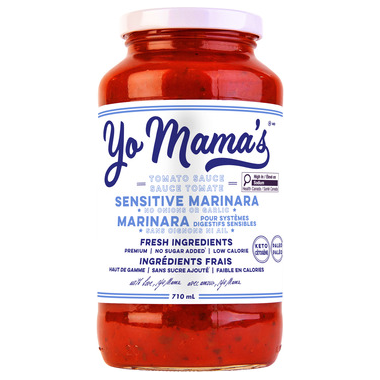 Yo Mama's Foods - Pasta Sauce - Sensitive Marinara - 710ml
