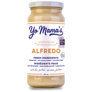 Yo Mama's Foods - Pasta Sauce - Alfredo - 473ml