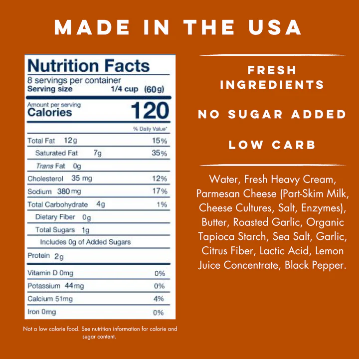 Yo Mama's Foods - Pasta Sauce - Garlic Alfredo - 473ml