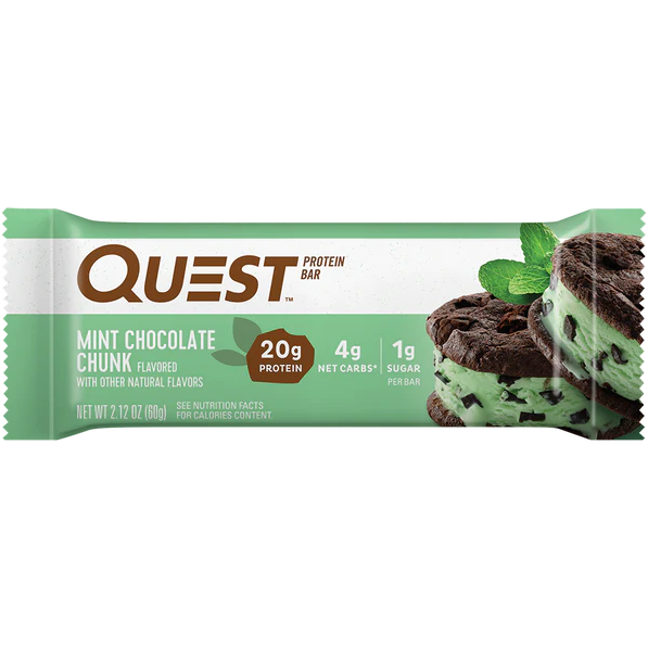 Quest Bar - Morceau de chocolat à la menthe