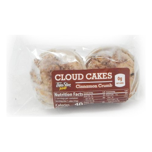 ThinSlim Foods - Cloud Cakes - Chapelure à la cannelle - paquet de 2