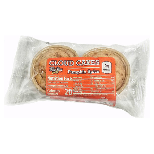 ThinSlim Foods - Cloud Cakes - Épices à la citrouille - paquet de 2