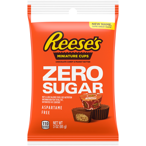 Hershey's - Zero Sugar Candy - Coupes au beurre de cacahuète Reese's - Sac de 3 oz