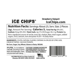 Chips de glace - Bonbons sans sucre au xylitol - Daiquiri aux fraises - 1,76 oz 