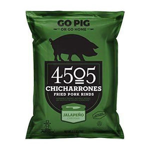 4505 Chicharrones Pork Rinds - Jalapeno Cheddar - 2.5 oz Bag