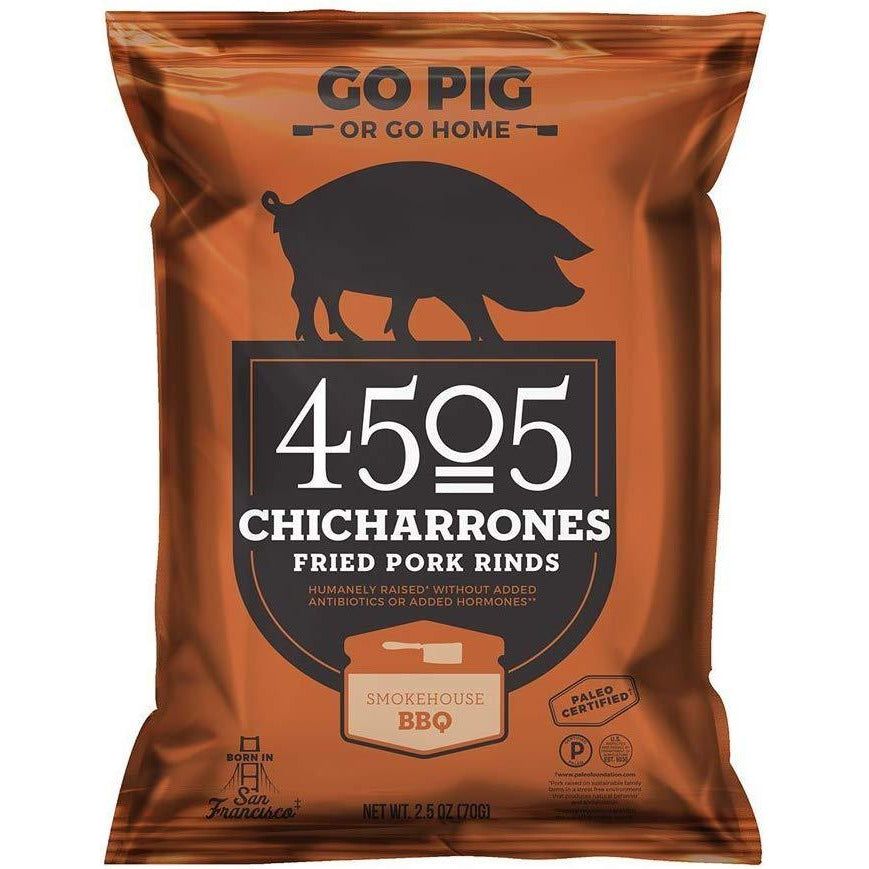 4505 Couennes de porc Chicharrones - BBQ - Sac de 2,5 oz