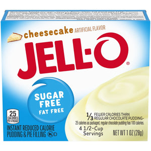 Jell-O Sugar Free Instant Pudding & Pie Filling - Cheesecake - 1 oz