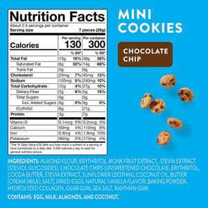 *HighKey - Keto Mini Cookies - Chocolate Chip - 2 oz