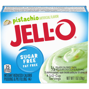 Pouding instantané et garniture pour tarte Jell-O sans sucre - Pistache - 1 oz