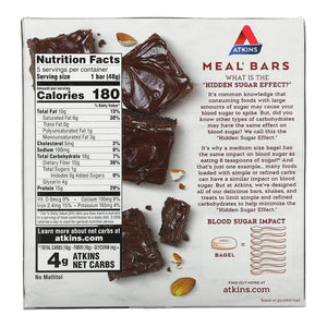 Atkins - Barres Repas - Brownie Double Fudge - 5 Barres