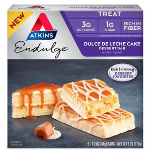 Atkins Endulge Bars - Gâteau Dulce de Leche - 5 barres