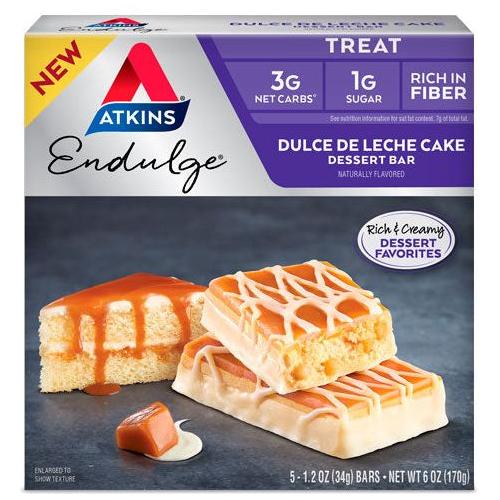 Atkins Endulge Bars - Dulce de Leche Cake - 5 Bars