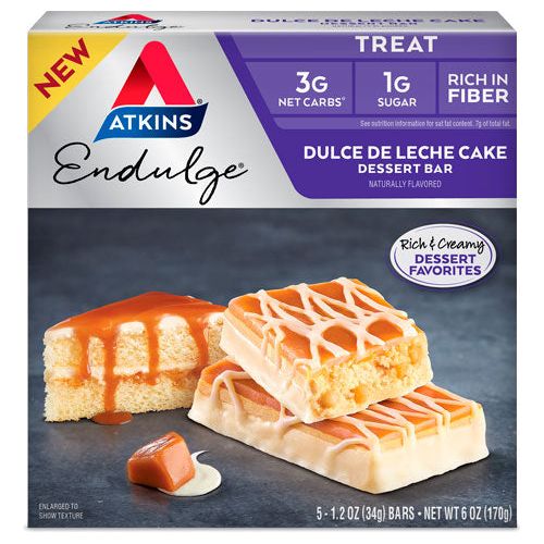 Atkins Endulge Bars - Dulce de Leche Cake - 5 Bars
