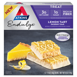 Atkins Endulge Dessert Bars - Tarte au citron - 5 barres
