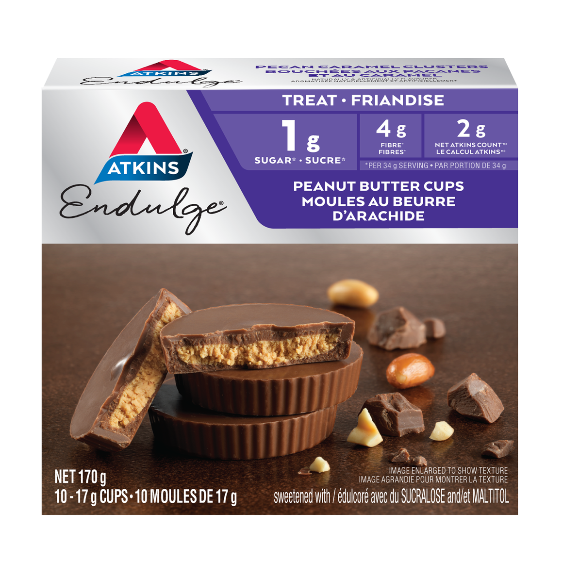 Atkins Endulge Treat - Coupes au beurre de cacahuète - 10 tasses