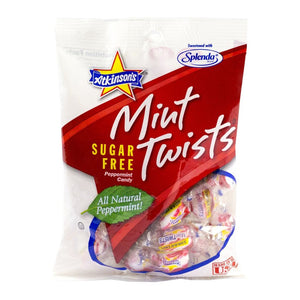 Bonbons à la menthe poivrée sans sucre Atkinsons - Mint Twist - 106 g