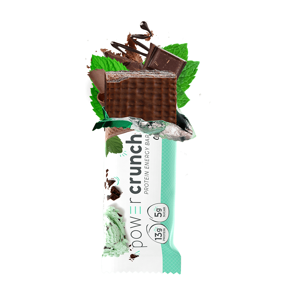 Power Crunch - Barre énergétique protéinée - Chocolat Menthe