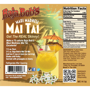 Baja Bob's - Mélangeur à cocktail sans sucre - Mélange Mai Tai - 32 oz