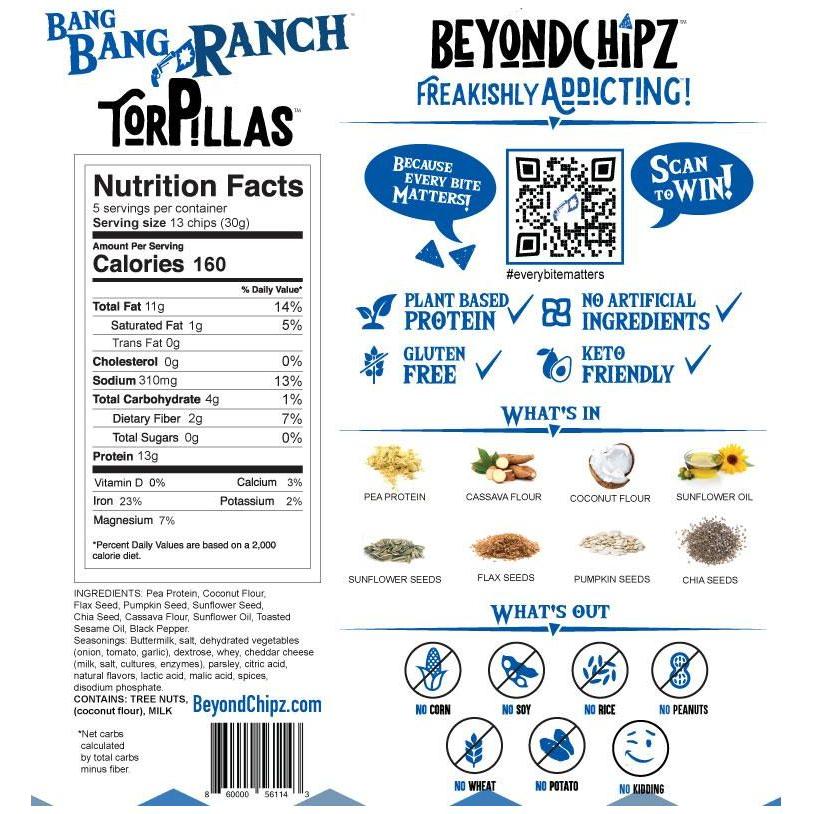 BeyondChipz Torpillas - Bang Bang Ranch - Sac de 5,3 oz 