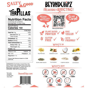 BeyondChipz Torpillas - Salty Good - 5.3 oz Bag