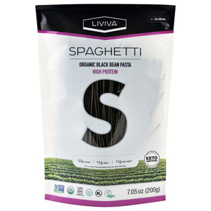 Spaghettis aux haricots noirs biologiques Liviva