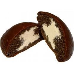 Chatila - Donut sans sucre ajouté - Donuts au chocolat fourrés à la crème au chocolat - Single