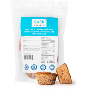 Carb Smart Express - Muffin - Chocolate Chip Pecan Pack of 4 - 220g