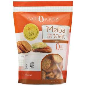 Carbolicious - Toast Melba à faible teneur en glucides - Nature - 4 oz