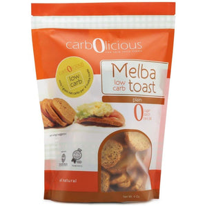 Carbolicious - Low Carb Melba Toast - Plain - 4 oz