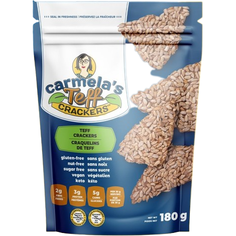 Carmela’s Teff Keto Crackers - 180g