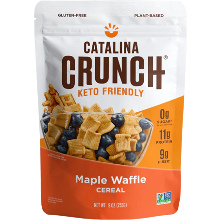 Catalina Crunch - Céréales Keto Friendly - Gaufre à l'érable - 9 oz.