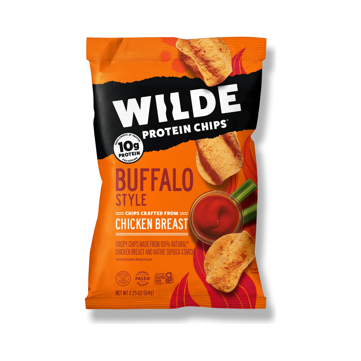 Wilde - Chips de poulet - Buffalo - 2,25 oz