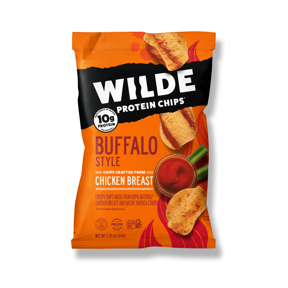 Wilde - Chips de poulet - Buffalo - 2,25 oz