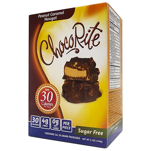 Healthsmart - ChocoRite - Nougat au caramel et aux arachides Boîte de 6