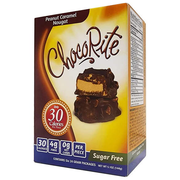 Healthsmart - ChocoRite - Peanut Caramel Nougat Box of 6