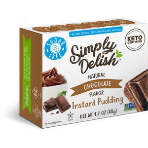 Simply Delish - Pudding Keto sans sucre - Chocolat