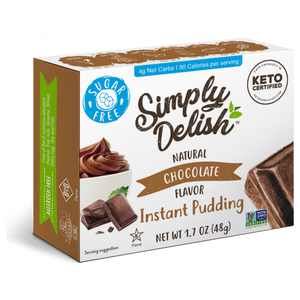 Simply Delish - Pudding Keto sans sucre - Chocolat