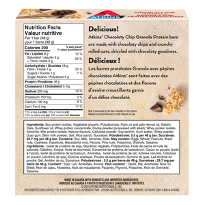 Atkins - Meal Bars - Chocolaty Chip Granola - 5 Bars