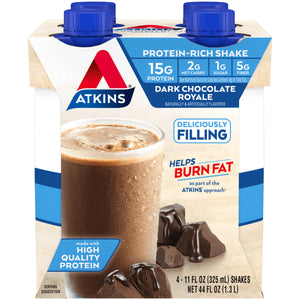 Atkins Shakes - Chocolat noir royal - 4 Pk