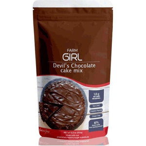 Farm Girl - Mélange à pâtisserie Keto sans gluten - MÉLANGE À GÂTEAU AU CHOCOLAT DEVILS - 12,3 oz. 