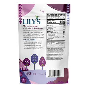 Lily's - Morceaux enrobés de bonbons - Chocolat noir - 99 g