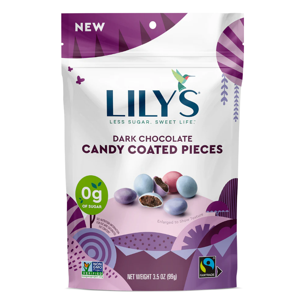 Lily's - Morceaux enrobés de bonbons - Chocolat noir - 99 g