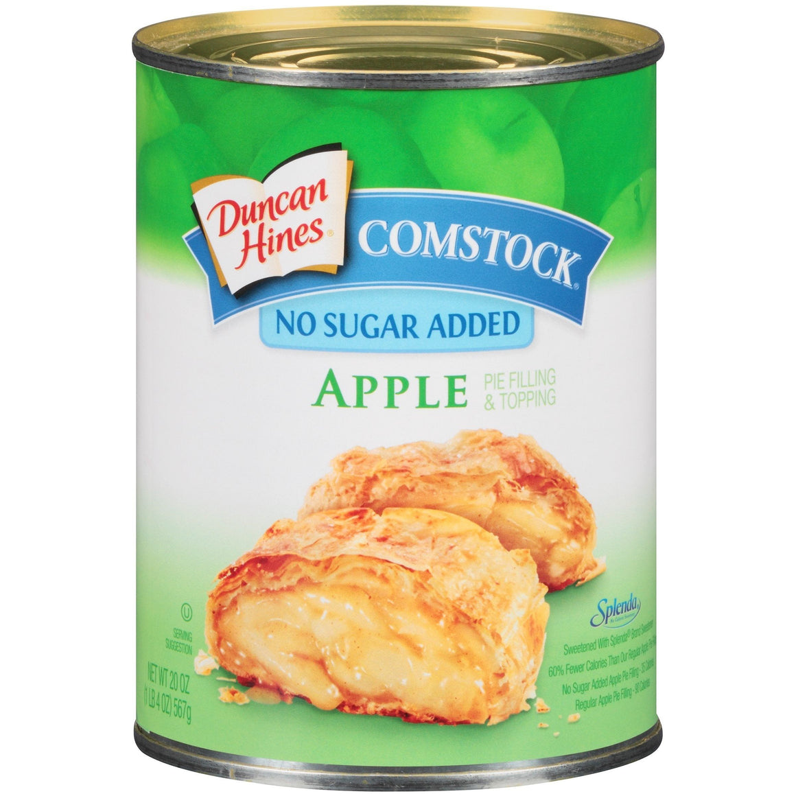 Duncan Hines Comstock - No Sugar Added Pie Filling and Topping - Apple - 20 oz