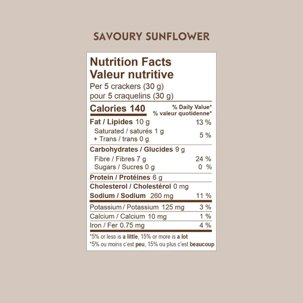 Eve's Crackers Savoury Sunflower 108g