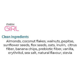 Farm Girl - Nut Based Cereal - Low Carb Granola - Cinnamon Banana - 14.11 oz.