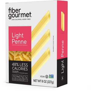 Fibre Gourmet - Pâtes légères riches en fibres - Penne - Boîte de 8 oz