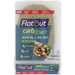 Flatout - Pain plat aux glucides - Huile d'olive et sel de mer