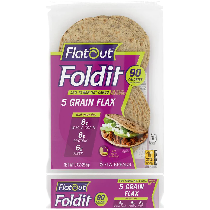 Flatout - Foldit Flatbread - 5 Grain Flax