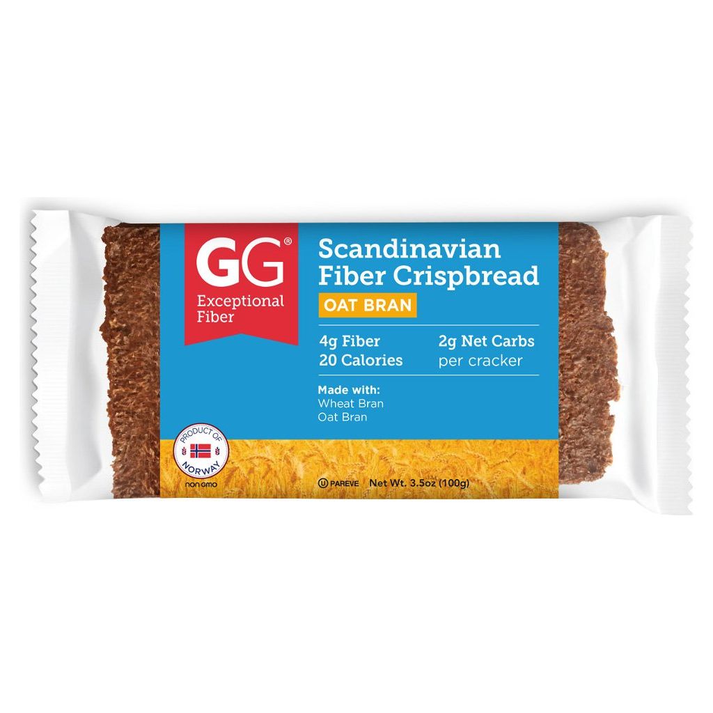GG Scandinavian Fiber Crispbread - With Oat Bran - 3.5 oz