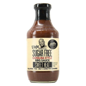 G Hughes Smokehouse - Sauce barbecue sans sucre - Chaleur douce de style Caroline - 18 oz.